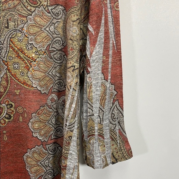 Studio Gem Q Women’s Plus Size 2XL Pullover 3/4 Sleeve Long Tunic Top Shirt - Picture 5 of 9